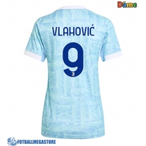 Fotballdrakt Dame Juventus Dusan Vlahovic #9 Bortedrakt 2025-26 Kortermet